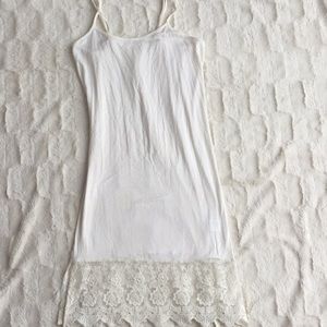 Grace & Lace cream dress extender small NWOT